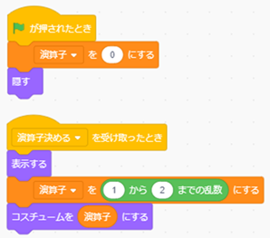演算子のブロック
